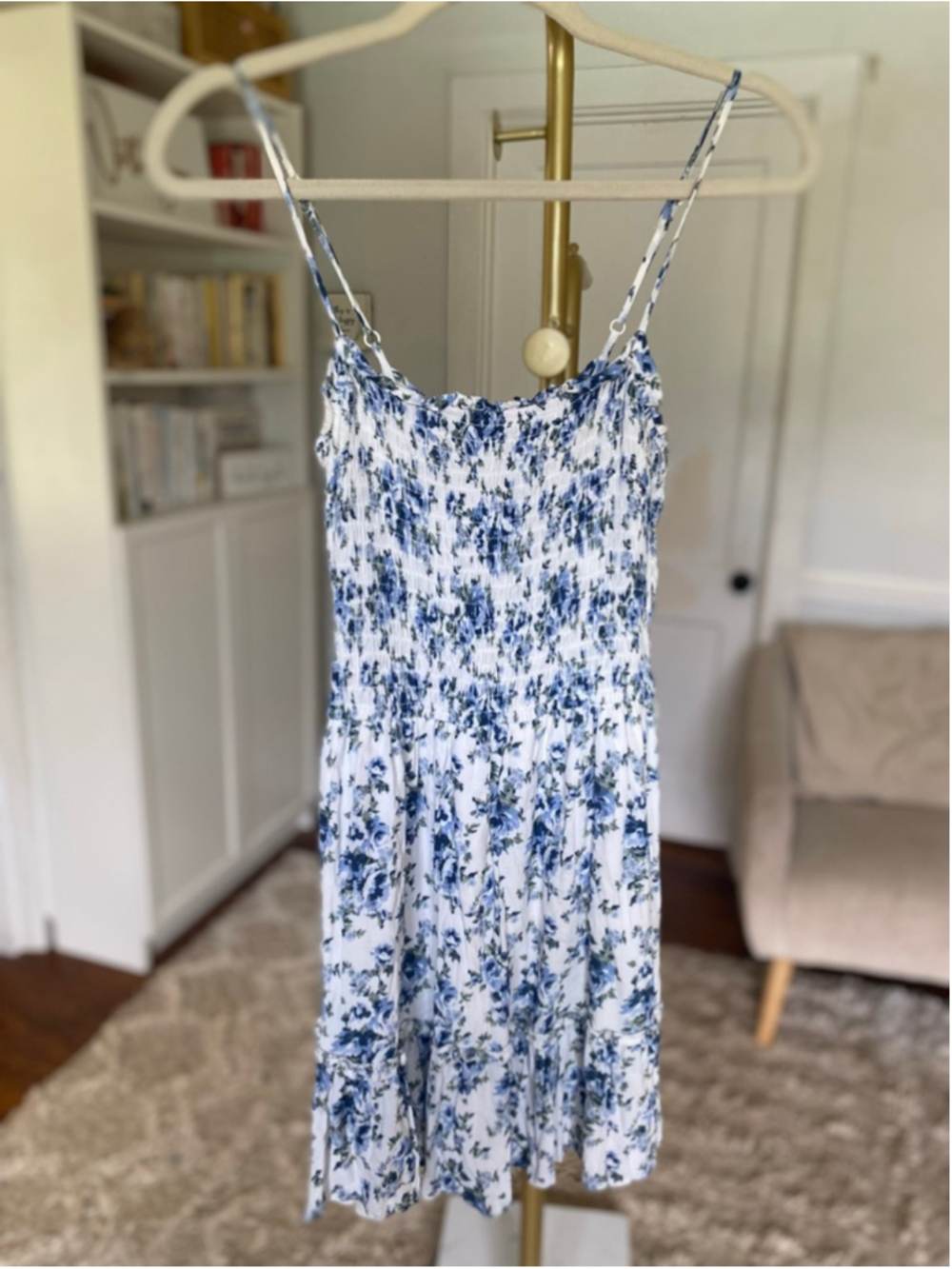 Altar’d State Floral Smocked Mini Dress Cottagecore Babydoll S Boho Quiet Luxury - Picture 3 of 7